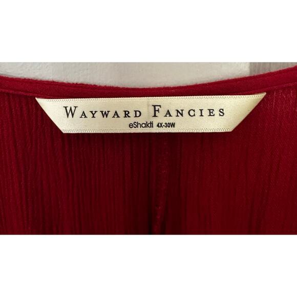 Wayward Fancies eShakti Maxi Long Dress 4X Womens Bohemian Fairy Red Floral - Picture 2 of 6